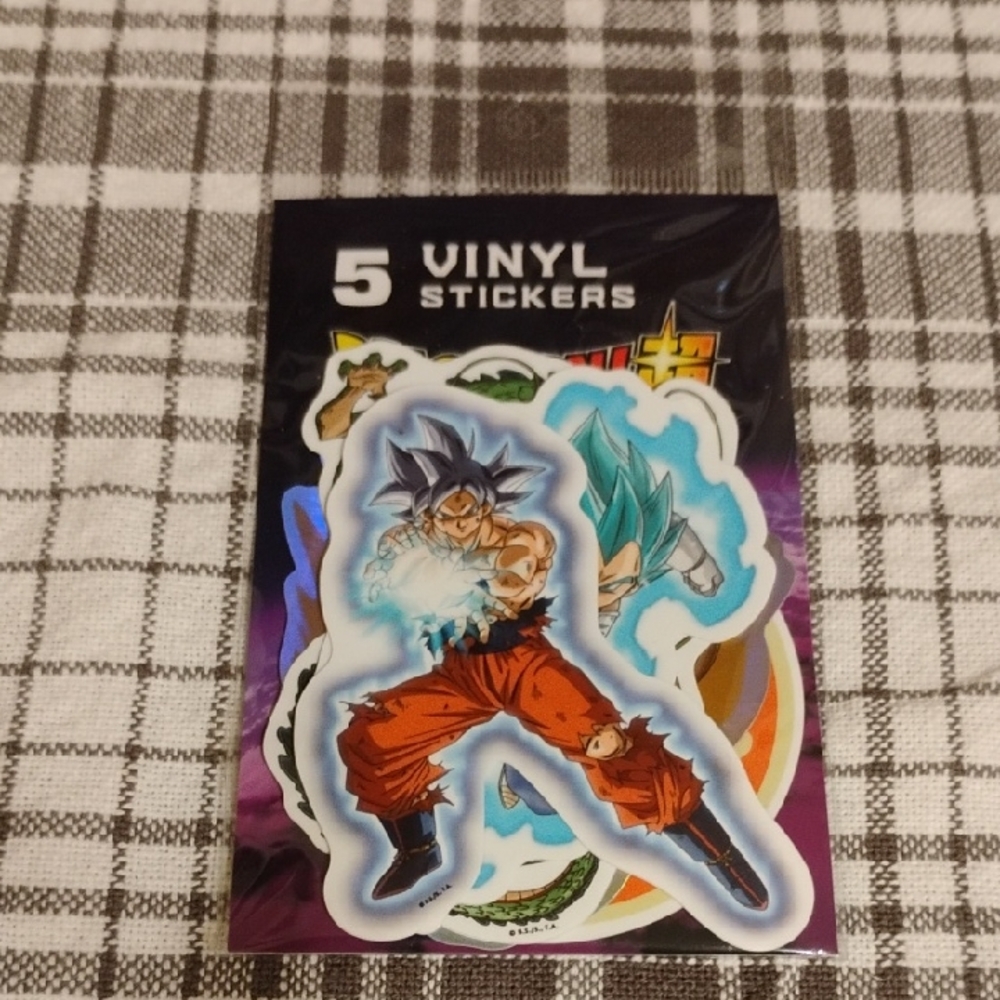 ✨ Dragon Ball Z 5-Piece Vinyl Sticker Set – Brand New & Sealed! ✨